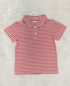 Red Striped Polo