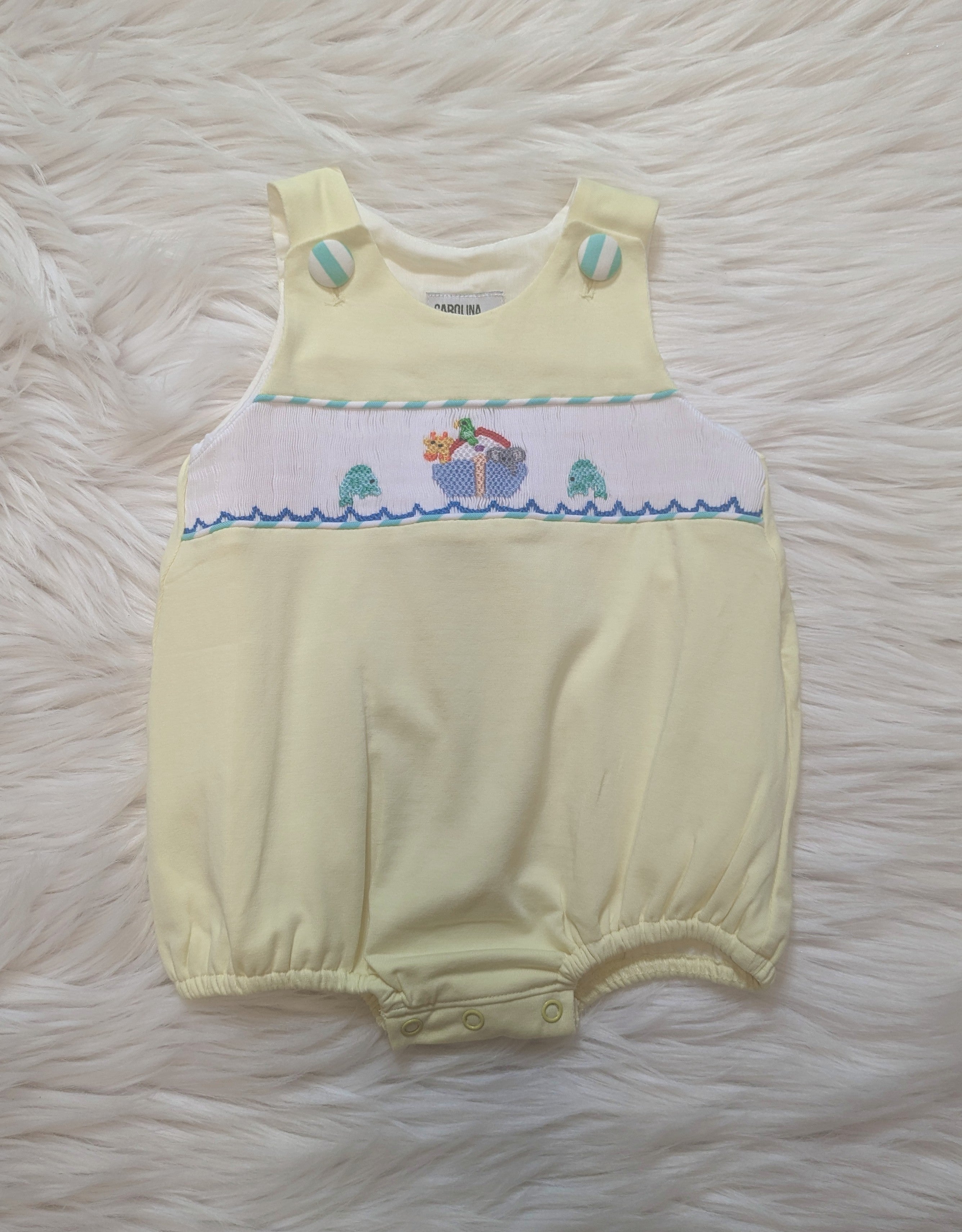 Noah's Ark Smocked Bubble