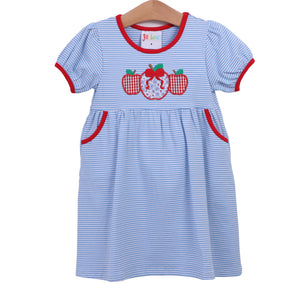 Apple Trio School Pocket Dress