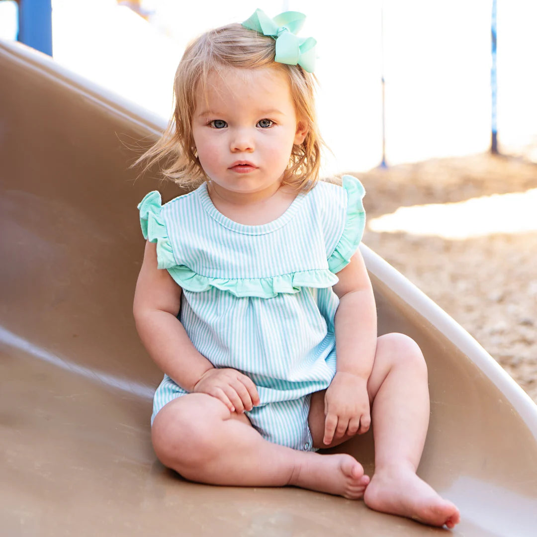 Mint Striped Girl Bubble