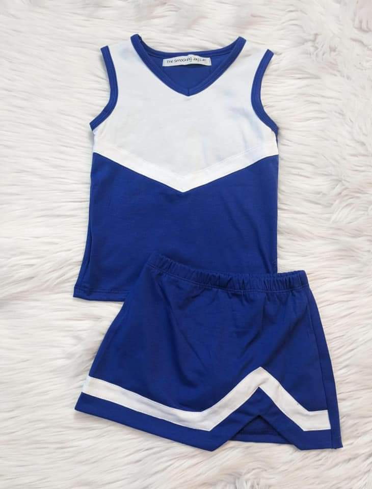 Cheer Skort Set Blue & White