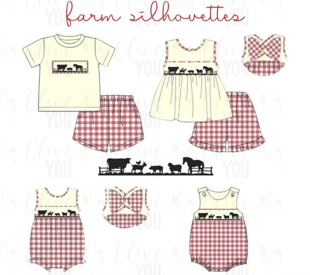 Farm Silhouette Smocks