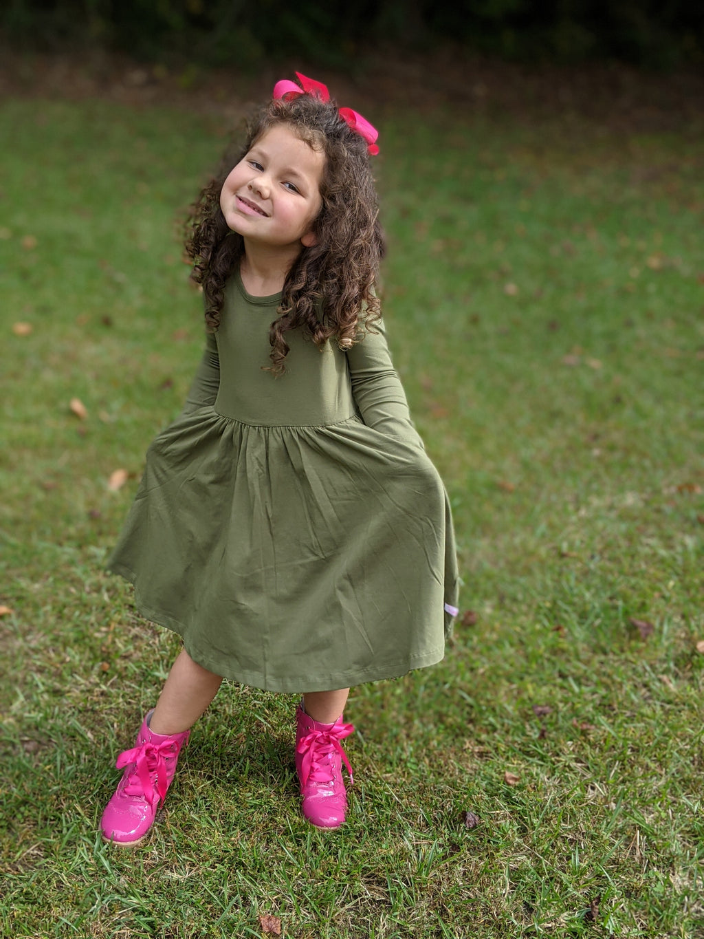 Moss Twirl Dress